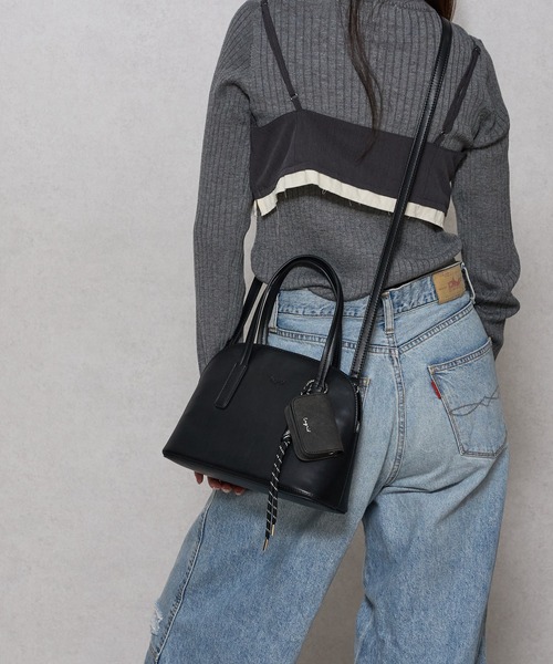 Ungrid（アングリッド） ハンドバッグ ケースチャーム付 軽量ミニ