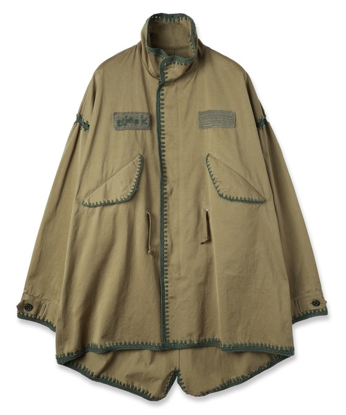 モッズコート コート HAND KNITTING MILITARY COAT メンズ レディースの画像