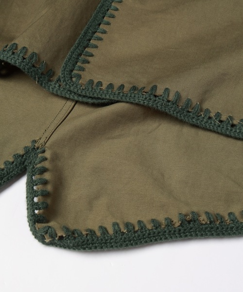 モッズコート コート HAND KNITTING MILITARY COAT メンズ レディースの画像