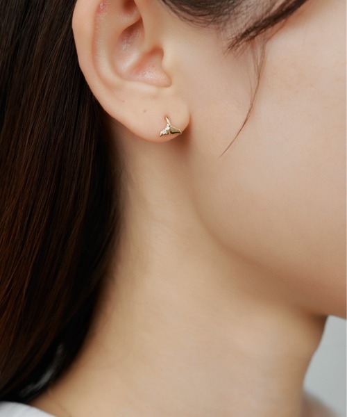 Jewel closet by L&Co. ピアス K10 ドルフィン テール ピアス