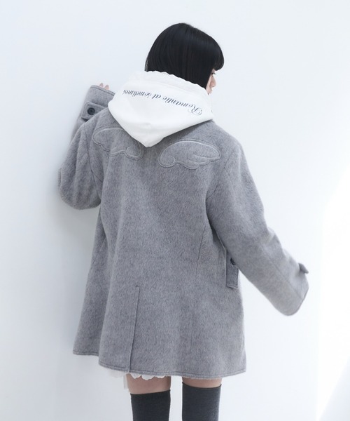 Smyeon コート アウター Middle shaggy coat/ミドルシャギーコート