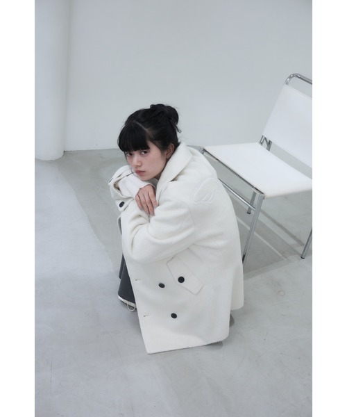 Smyeon コート アウター Middle shaggy coat/ミドルシャギーコート