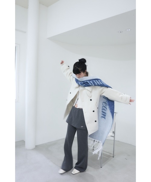 ジャケット・アウター smyeon Middle shaggy coat white Smyeon コート アウター Middle shaggy coat/ミドルシャギーコート