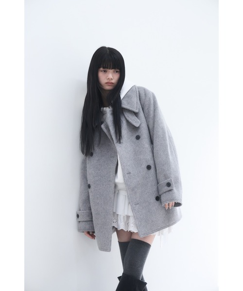 Smyeon コート アウター Middle shaggy coat/ミドルシャギーコート