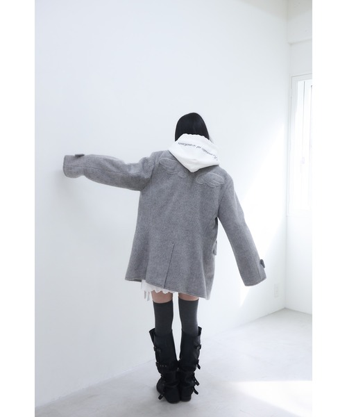 ジャケット・アウター smyeon Middle shaggy coat white Smyeon コート アウター Middle shaggy coat/ミドルシャギーコート