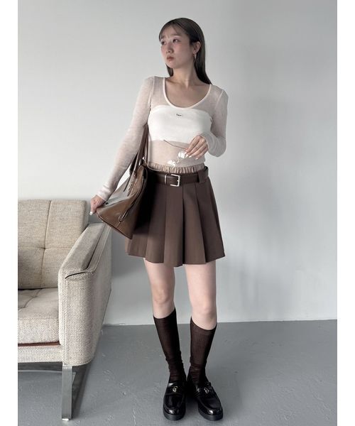 Chacott ニット セーター 「Chacott」シアーリブニット