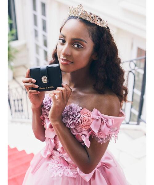 Maison de FLEUR（メゾンドフルール） 財布 FREE ブラック レディース