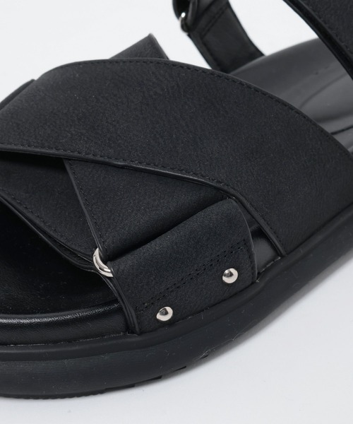 「JEANASIS」 フラットサンダル MEDIUM ブラック レディース_画像7