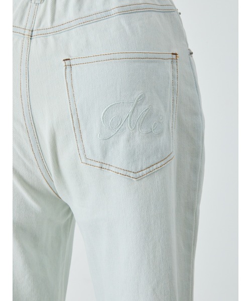 [Me roir] обработка ботинки cut Denim брюки S голубой женский 
