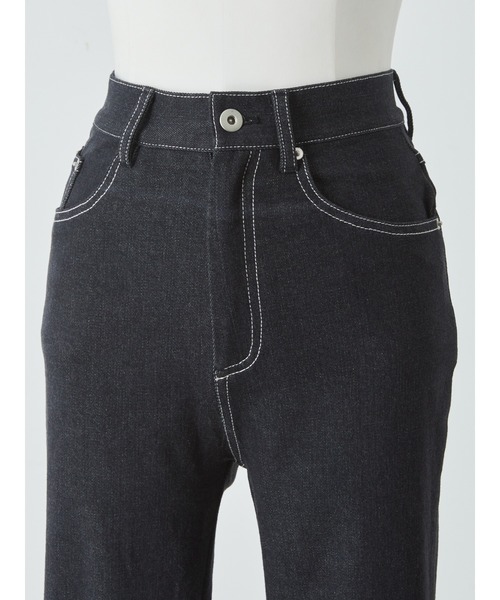[Me roir] обработка ботинки cut Denim брюки S голубой женский 