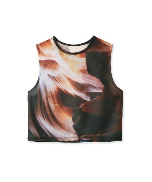 「FURFUR」 ノースリーブトップス ONE SIZE イエロー レディース_画像4