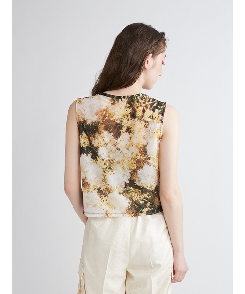 「FURFUR」 ノースリーブトップス ONE SIZE イエロー レディース_画像6