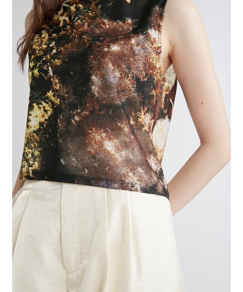 「FURFUR」 ノースリーブトップス ONE SIZE イエロー レディース_画像9