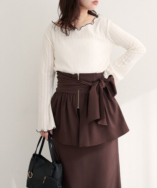 natural couture スカート 「osono」2WAYビスチェ付きスカート