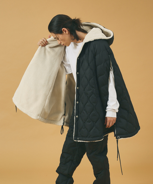 TAION（タイオン） ポンチョ フリー ブラック系その他 メンズ