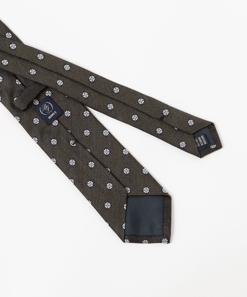 BEAMS F（ビームスF） ネクタイ シルク 小紋柄 ジャカード ネクタイ