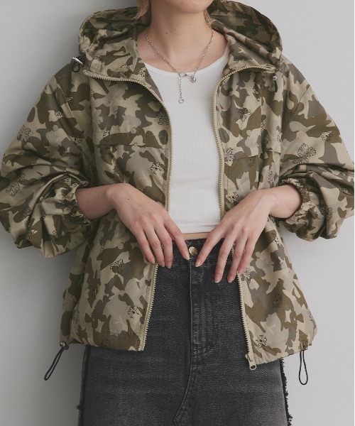 てっちー　AHITAIN カモフラージュ マウンテンパーカー ad thie（アドティエ） マウンテンパーカー ウインドブレーカー