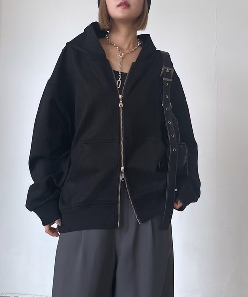 PAGEBOY（ページボーイ） パーカー ダイバースエードZIPパーカー