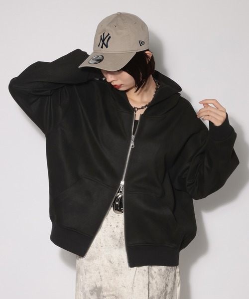 PAGEBOY（ページボーイ） パーカー ダイバースエードZIPパーカー