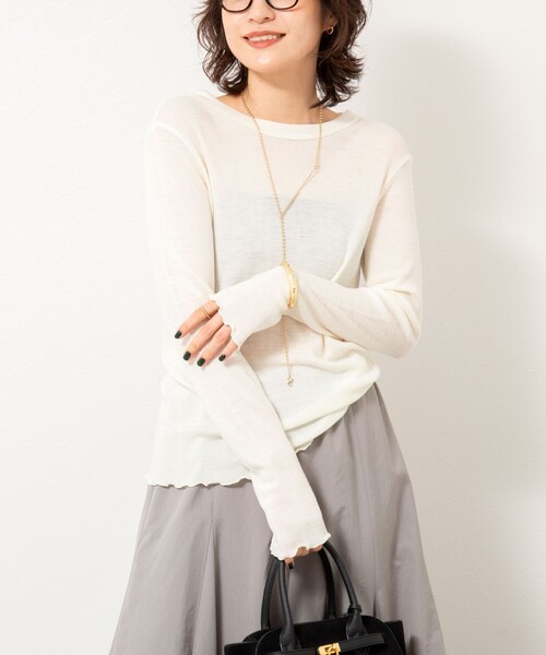 NOLLEY’S ノーリーズ MY STANDARDウォッシャブルリブタートル白 MY STANDARD ウォッシャブルリブタートルネック | NOLLEY'S(ノーリーズ