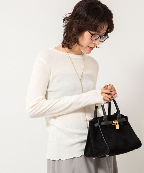 NOLLEY’S ノーリーズ MY STANDARDウォッシャブルリブタートル白 MY STANDARD ウォッシャブルリブタートルネック | NOLLEY'S(ノーリーズ