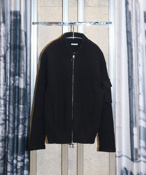 soe（ソーイ） セーター ニット Bomber Rib Sweater メンズ : ZOZOTOWN 