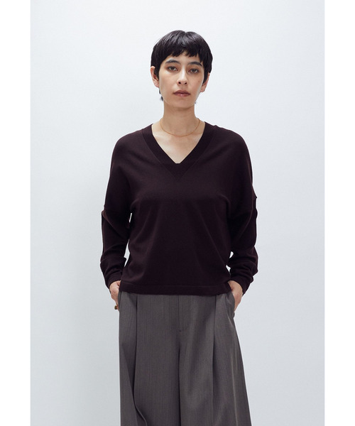1er Arrondissement ニット セーター スーパーファインVネックプル