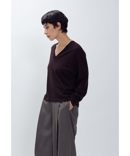 1er Arrondissement ニット セーター スーパーファインVネックプル