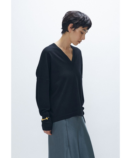 1er Arrondissement ニット セーター スーパーファインVネックプル