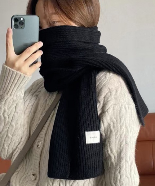 ブルネロクチネリ　カシミア　リブニット　ストール　マフラー　メンズ　レディース miniministore（ミニミニストア） マフラー ストール 「25秋冬新作