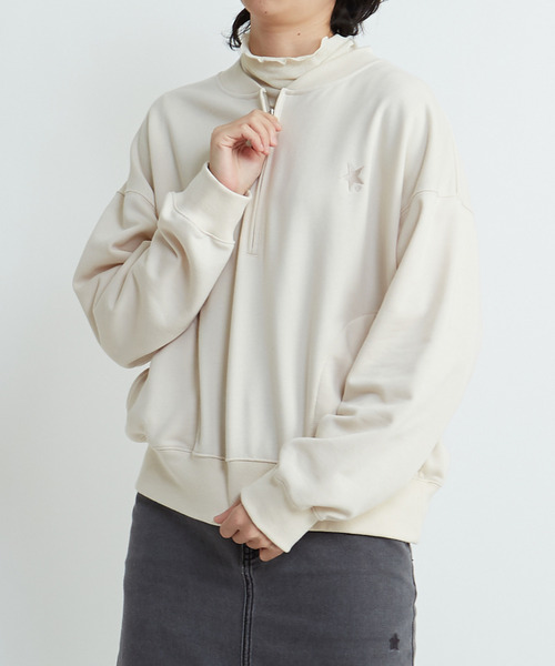 bird  ④④ CONVERSE TOKYO トレーナー スウェット HALF-ZIP SWEAT レディース