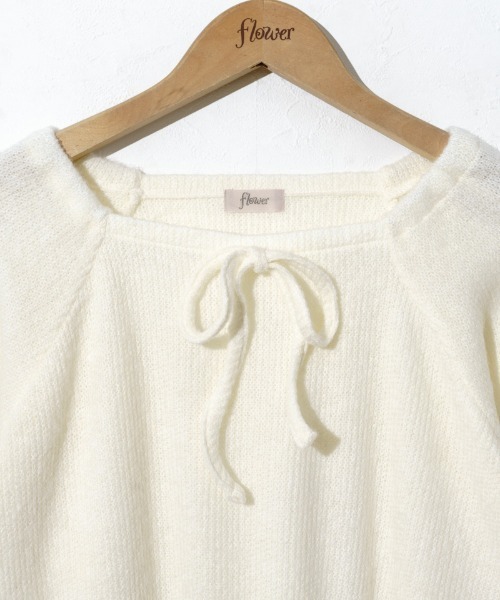 「flower」 長袖ニット FREE グレー レディース_画像5
