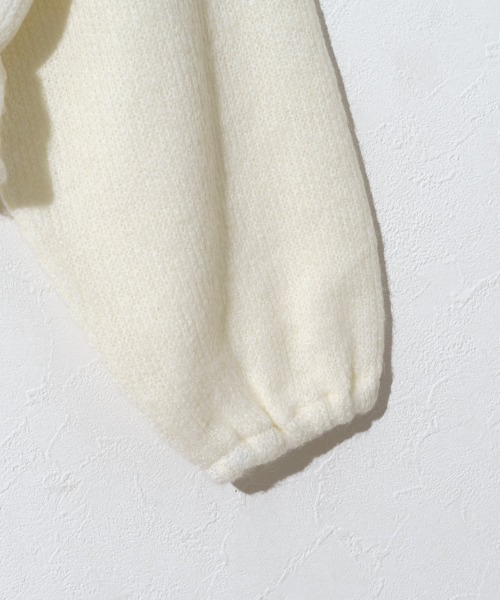 「flower」 長袖ニット FREE グレー レディース_画像9