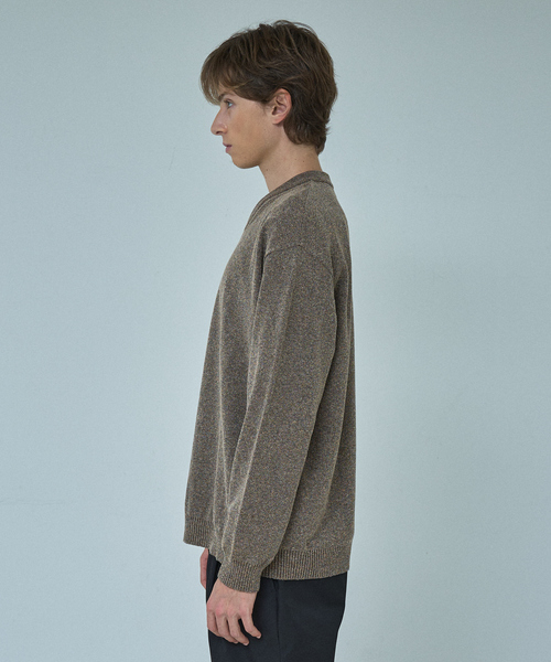 ABAHOUSE（アバハウス） セーター ニット WOOL MIX ブークレーVネック