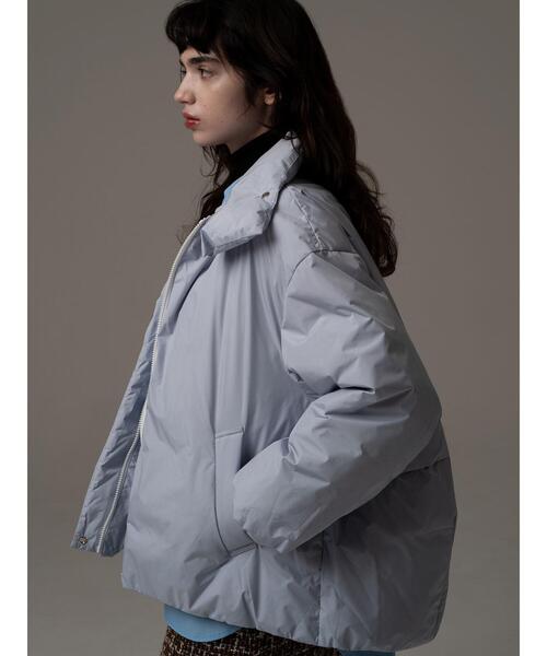 Te chichi（テチチ） コート アウター スタンドカラーショートダウン