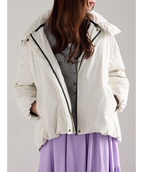 Te chichi（テチチ） コート アウター スタンドカラーショートダウン