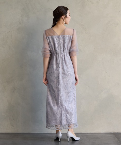 AIMER（エメ） ドレス 「WEB限定」タックスリーブリーフレースタイト