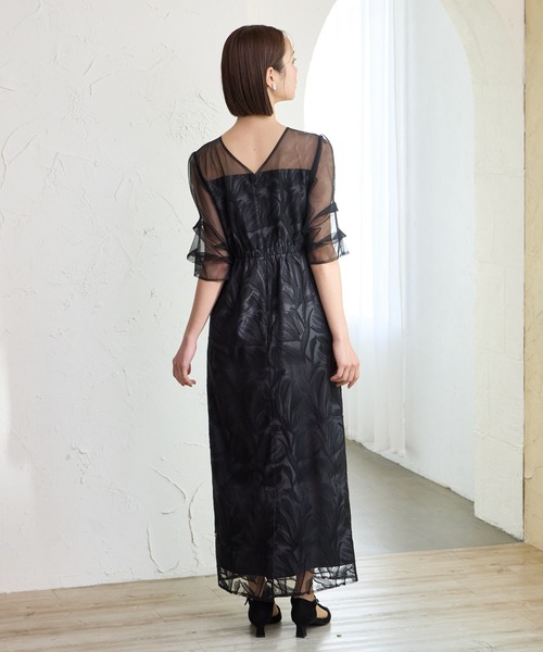 AIMER（エメ） ドレス 「WEB限定」タックスリーブリーフレースタイト