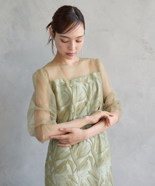 AIMER（エメ） パーティードレス ドレス 「WEB限定」タックスリーブ