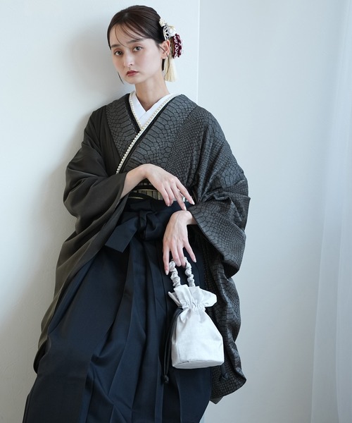 utatane 袴 utatane 着物 袴セット 半身 月霞パイソン レディース : ZOZOTOWN
