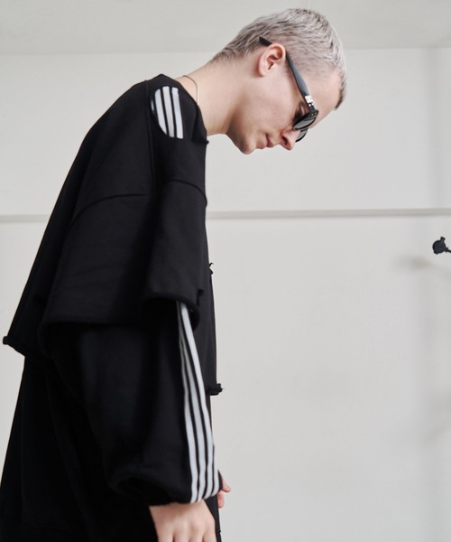 SeeSew トレーナー スウェット 「UNISEX」LAYERD DAMAGE SWEAT