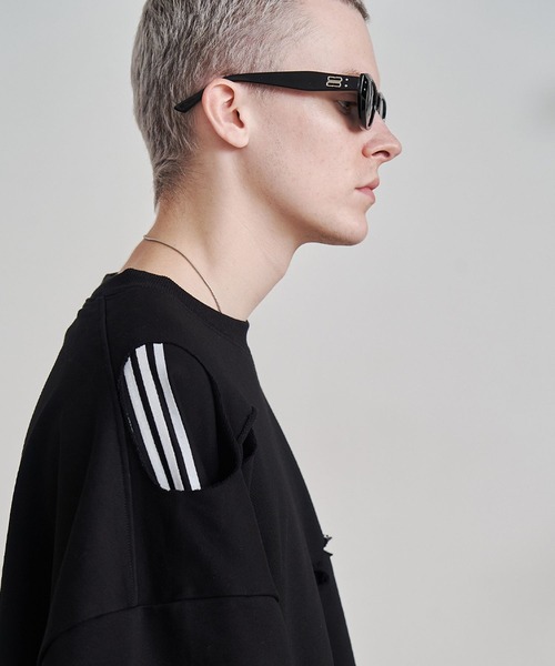 SeeSew トレーナー スウェット 「UNISEX」LAYERD DAMAGE SWEAT