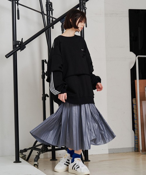 SeeSew トレーナー スウェット 「UNISEX」LAYERD DAMAGE SWEAT