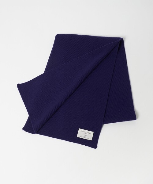 美品★Johnstons ジョンストンズ★ウールカシミヤ リブ マフラー Johnstons of Elgin（ジョンストンズ オブ エルガン） マフラー 「別注
