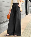 ワイドパンツ パンツ 履くだけでお洒落見え。涼...の詳細画像5