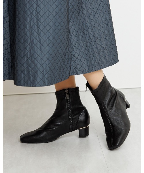 卑弥呼　ショートブーツ　ブラック　23cm 卑弥呼（HIMIKO） ショートブーツ 23.5cm グレー レディース