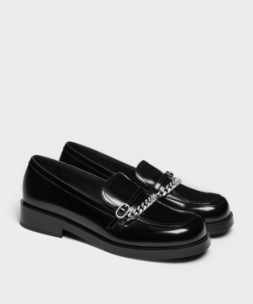CHARLES & KEITH ブラック ローファー38 CHARLES ＆ KEITH（チャールズ&キース） ローファー Georgie ジョージ