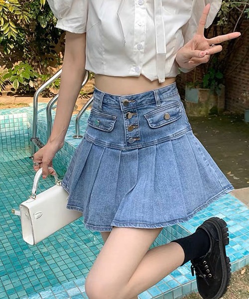 「SPIGA」 キュロット MEDIUM ブルー レディース_画像2