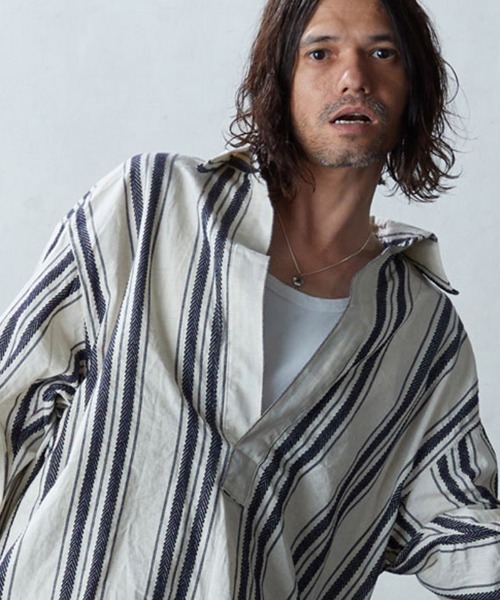 「EGO TRIPPING」 長袖シャツ 48(L) ホワイト メンズ_画像2