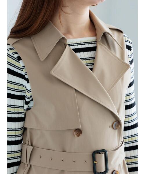 Te chichi（テチチ） ベスト ジレ ロングトレンチジレ レディース